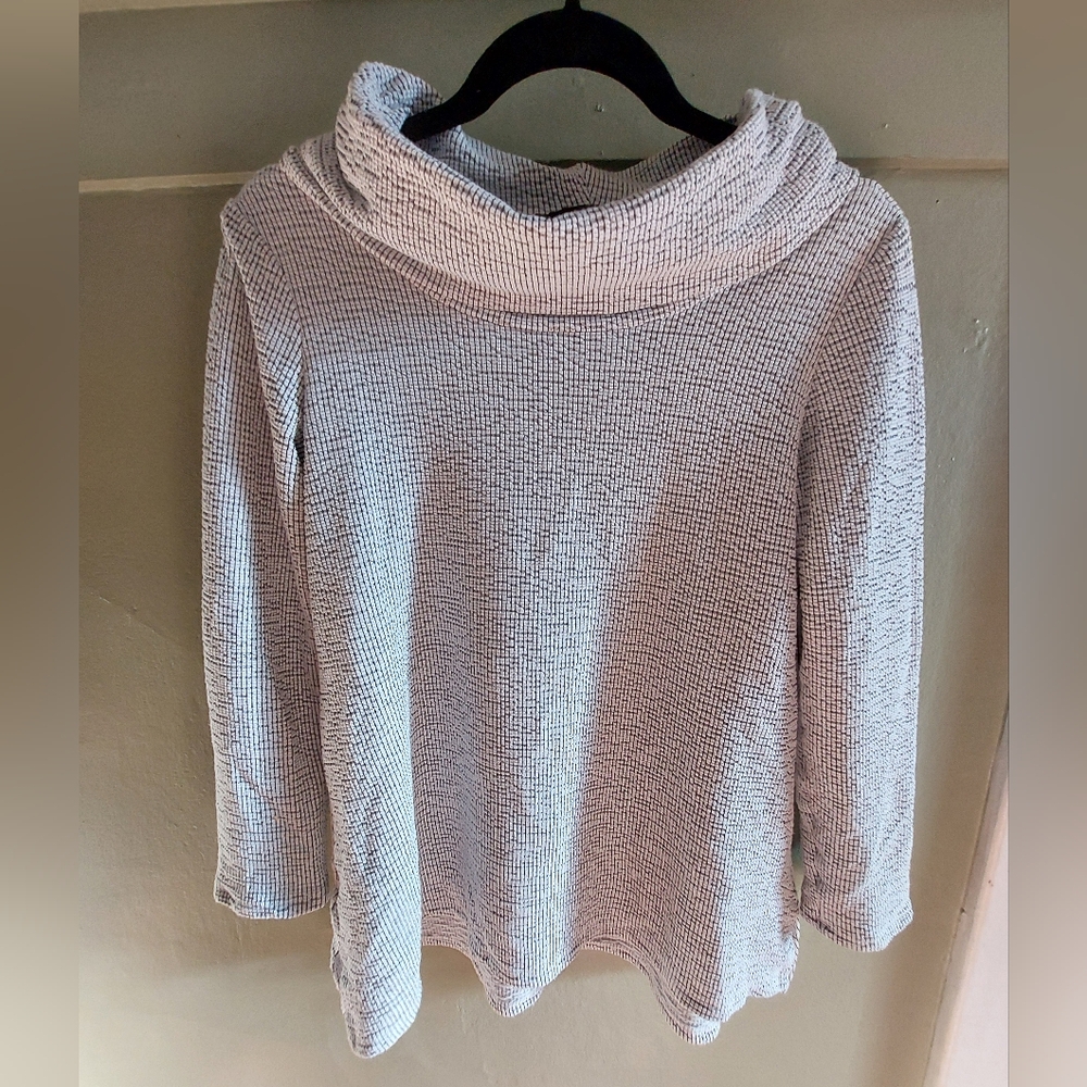 Cozy White Cowl Neck Sweater